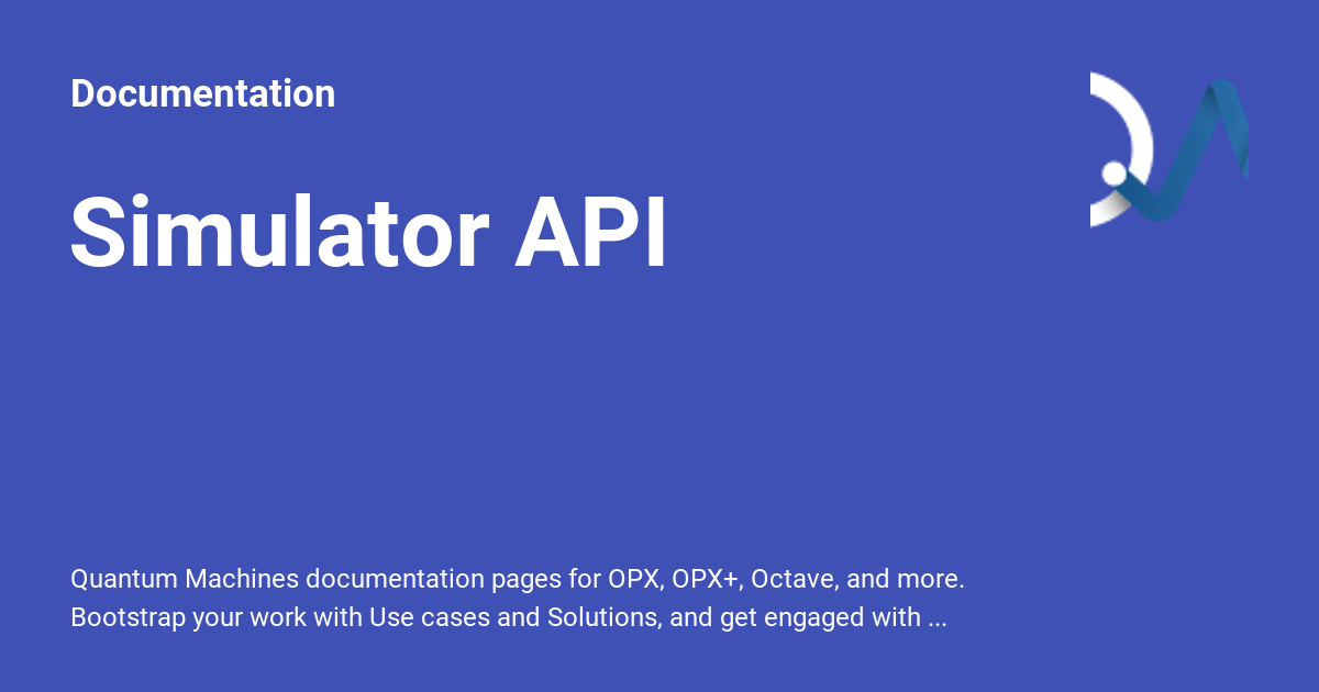 Simulator API - Documentation