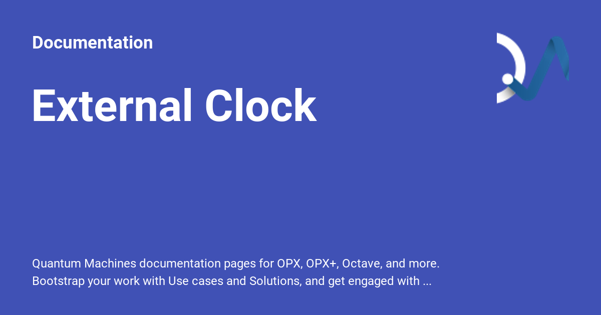 External Clock Documentation