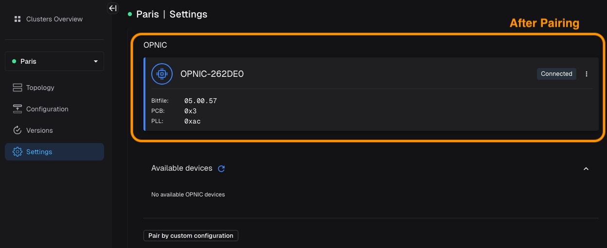 OPNIC Successfully Paired